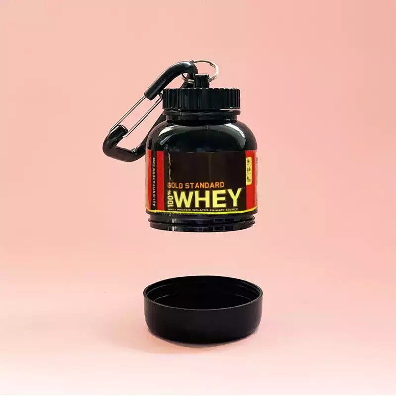 Protein Powder Container Keychain