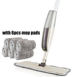 Spray Floor Mop with Reusable Microfiber Pads